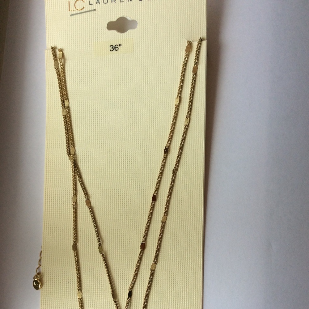 Gold plated long chain .